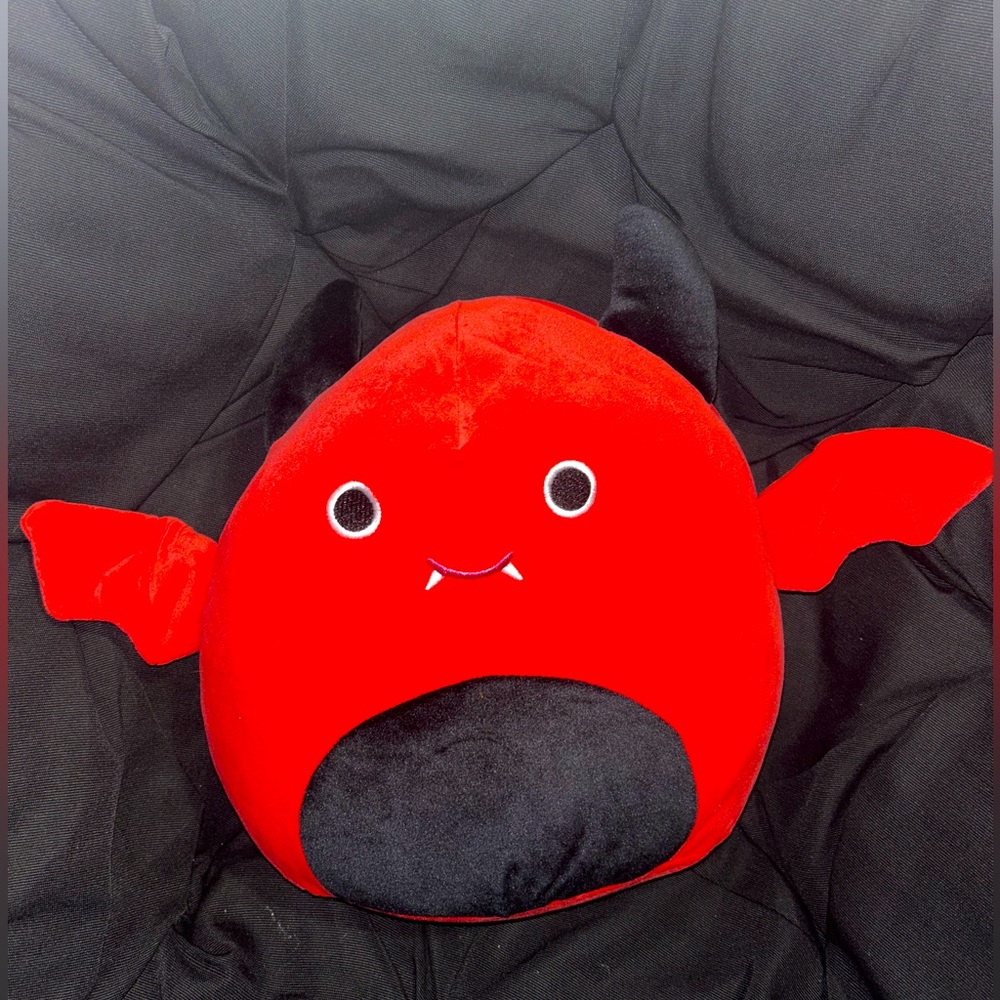 Red and Black Playful New Soft Bat Stuffed Animal Plush